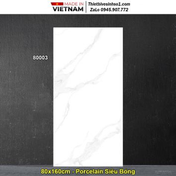 Gạch 80x160 Prime 80003 Trắng Khói