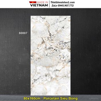 Gạch 80x160 Prime 80007 Vân Đá Trắng