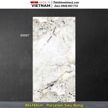 Gạch 80x160 Prime 80007 Vân Đá Trắng