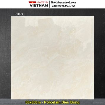 Gạch 80x80 Prime 81009 Vân Vàng