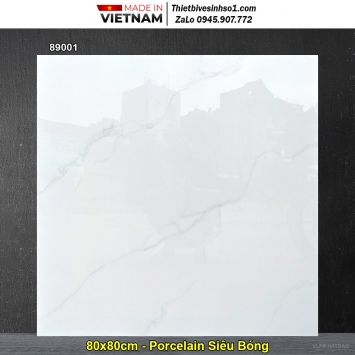 Gạch 80x80 Prime 89001 Trắng Khói