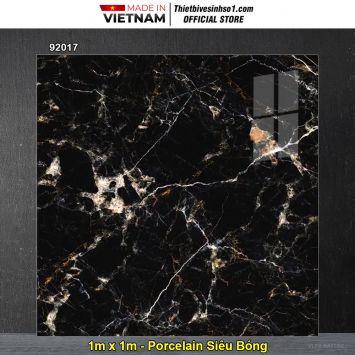 Gạch 1m x 1m Prime 92017 Vân Đá Đen