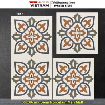 Gạch 30x30 Prime 81017 Bông Men