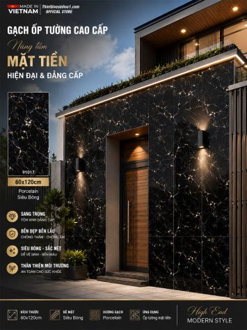 Gạch 60x120 Prime 91017 Vân Đá Đen