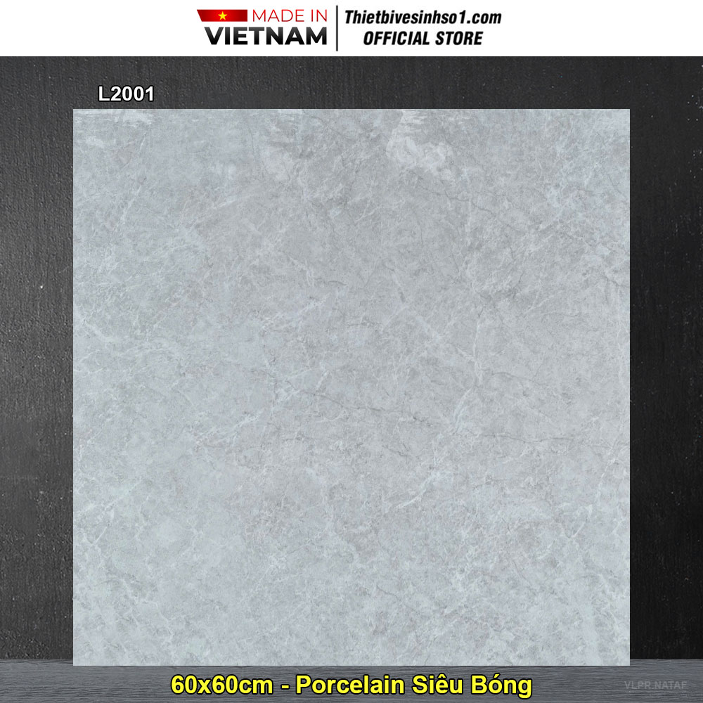 Gạch 60x60 Prime L2001 Vân Xám