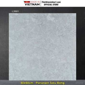 Gạch 60x60 Prime L2001 Vân Xám
