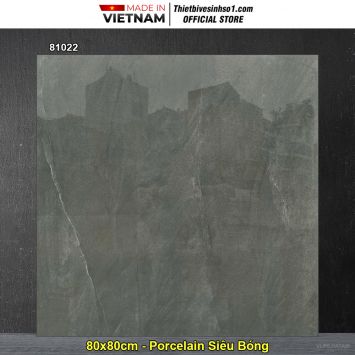 Gạch 80x80 Prime 81022 Vân Đá Ghi
