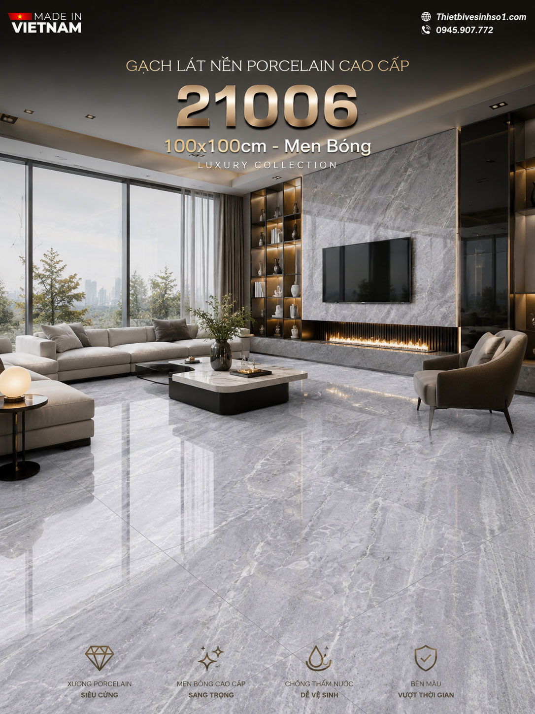 Gạch 1m x 1m Prime 21006 Gạch 1m x 1m Prime 21006