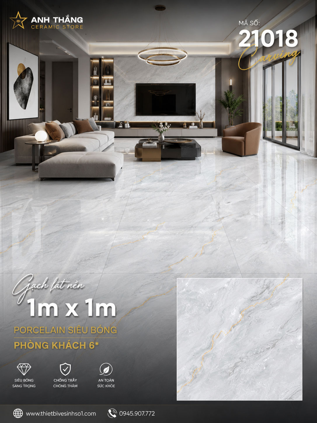 Gạch 1m x 1m Prime 21018 Gạch 1m x 1m Prime 21018