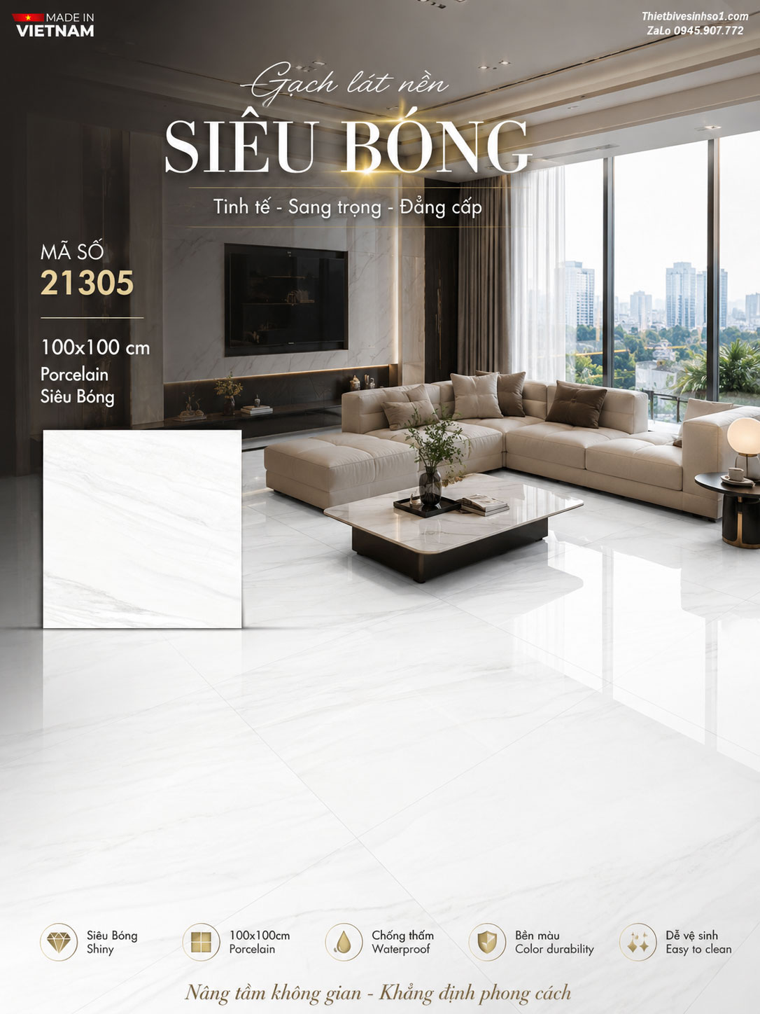 Gạch 1m x 1m Prime 21305 Gạch 1m x 1m Prime 21305