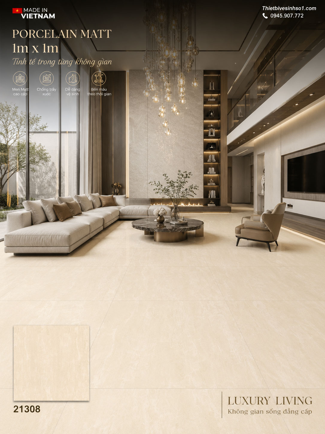 Gạch 1m x 1m Prime 21308 Gạch 1m x 1m Prime 21308