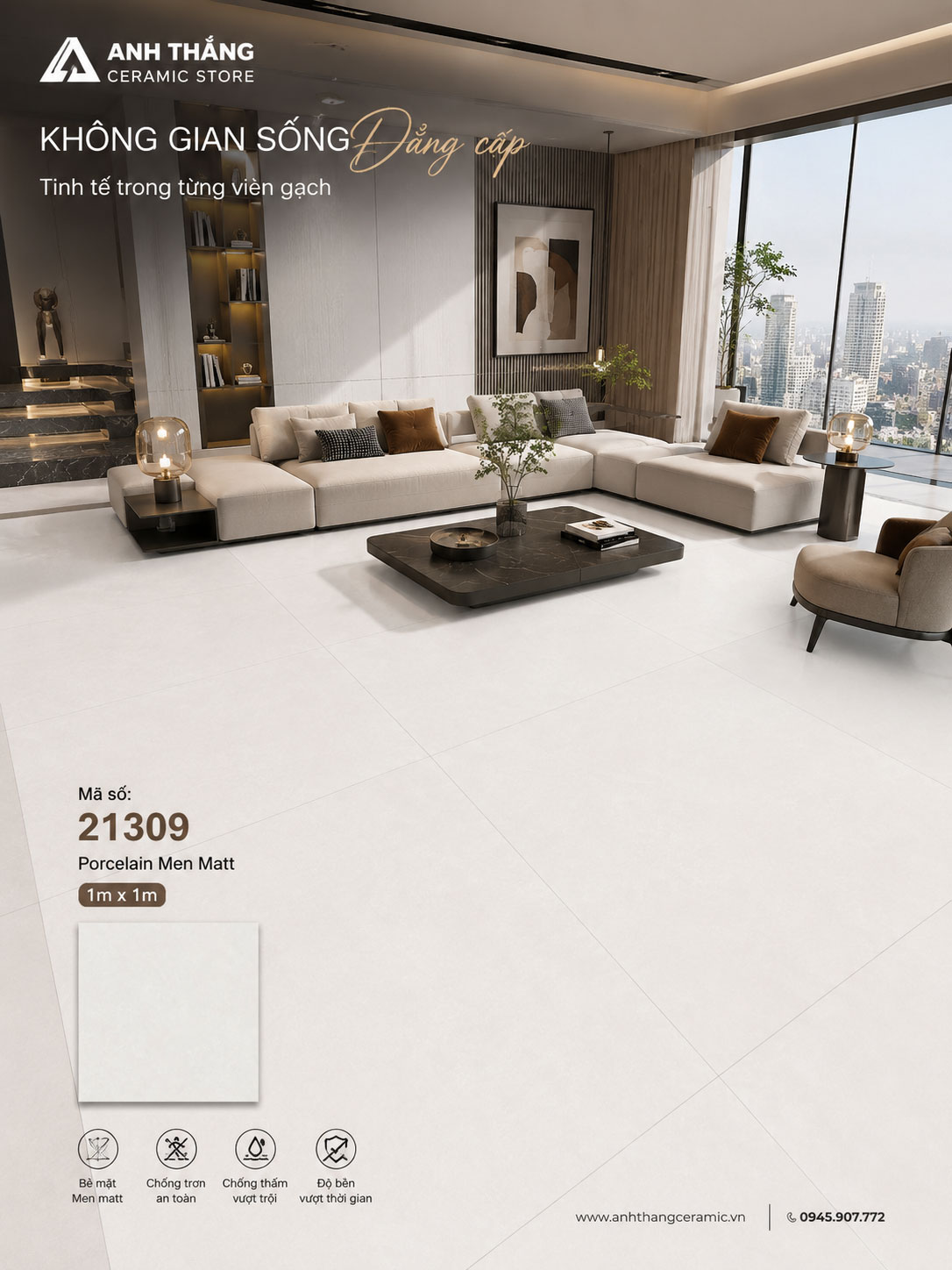 Gạch 1m x 1m Prime 21309 Gạch 1m x 1m Prime 21309