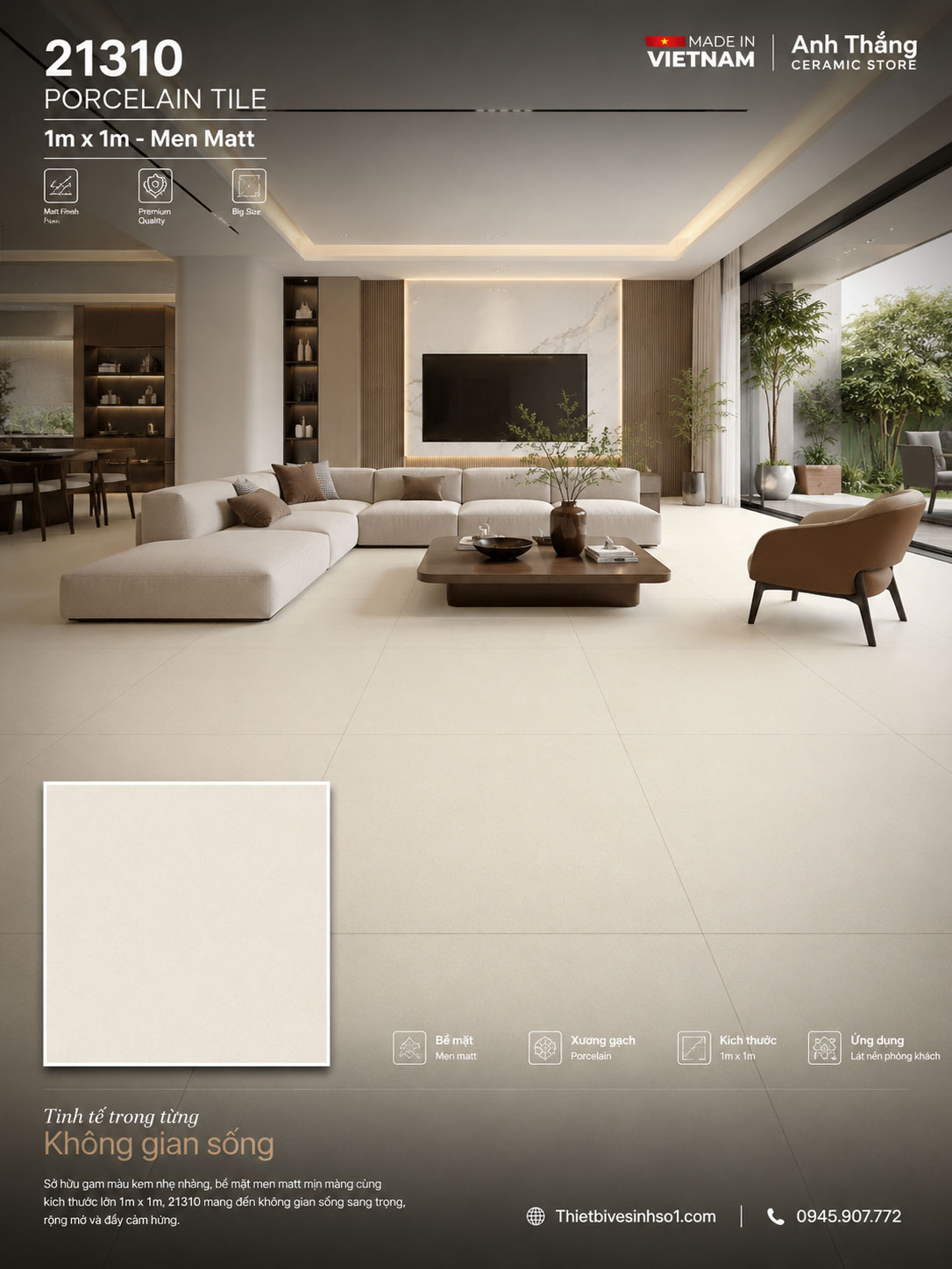 Gạch 1m x 1m Prime 21310 Gạch 1m x 1m Prime 21310