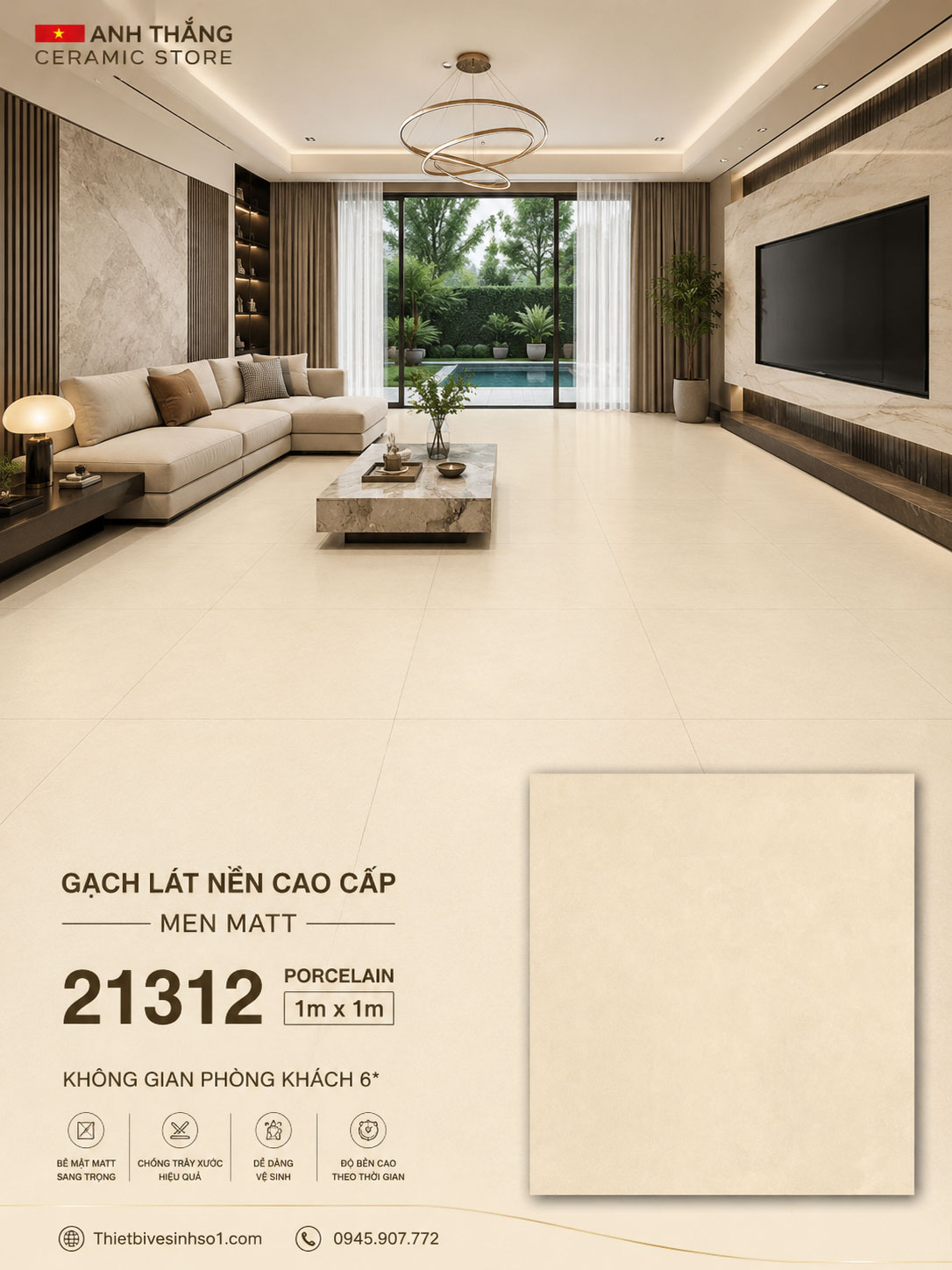 Gạch 1m x 1m Prime 21312 Gạch 1m x 1m Prime 21312