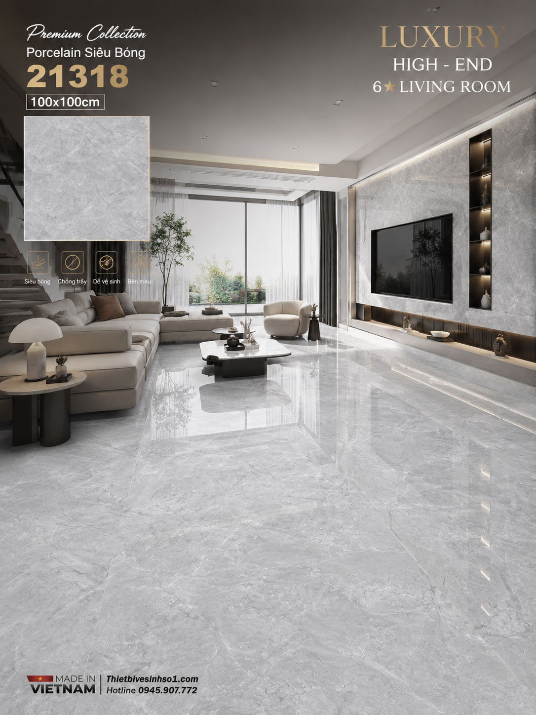 Gạch 1m x 1m Prime 21318 Gạch 1m x 1m Prime 21318