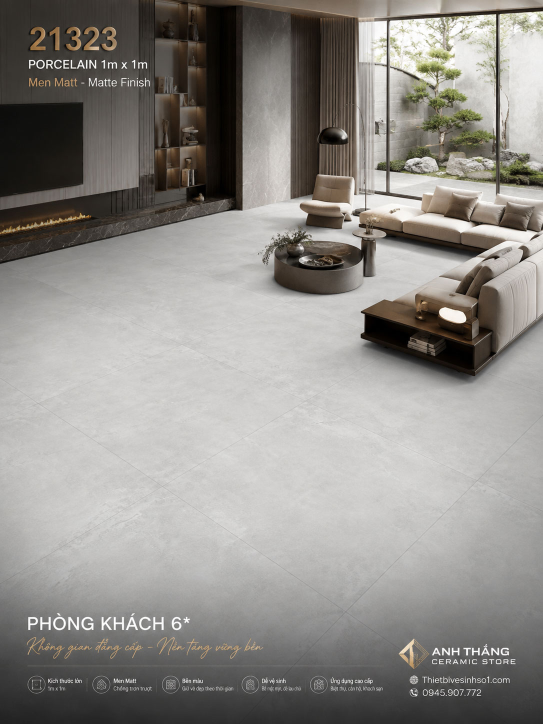 Gạch 1m x 1m Prime 21323 Gạch 1m x 1m Prime 21323