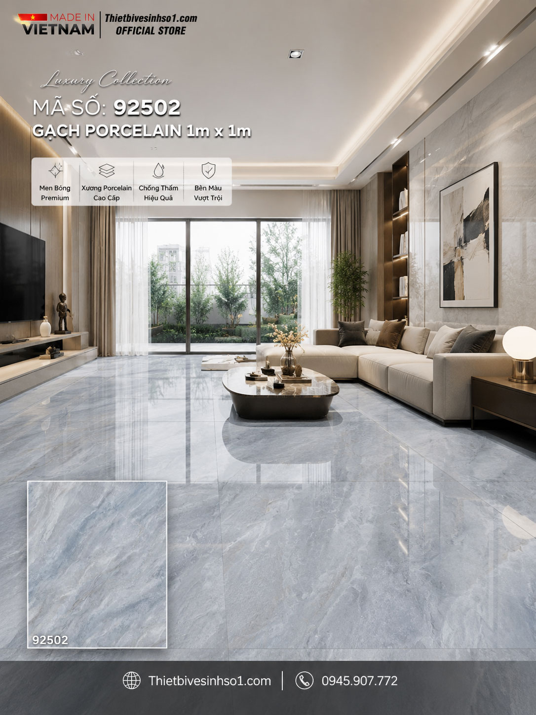 Gạch 1m x 1m Prime 92502 Gạch 1m x 1m Prime 92502