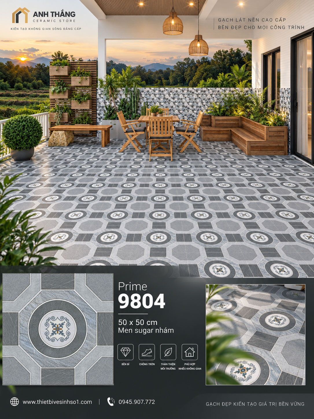 Gạch 50x50 Prime 9804 Gạch 50x50 Prime 9804