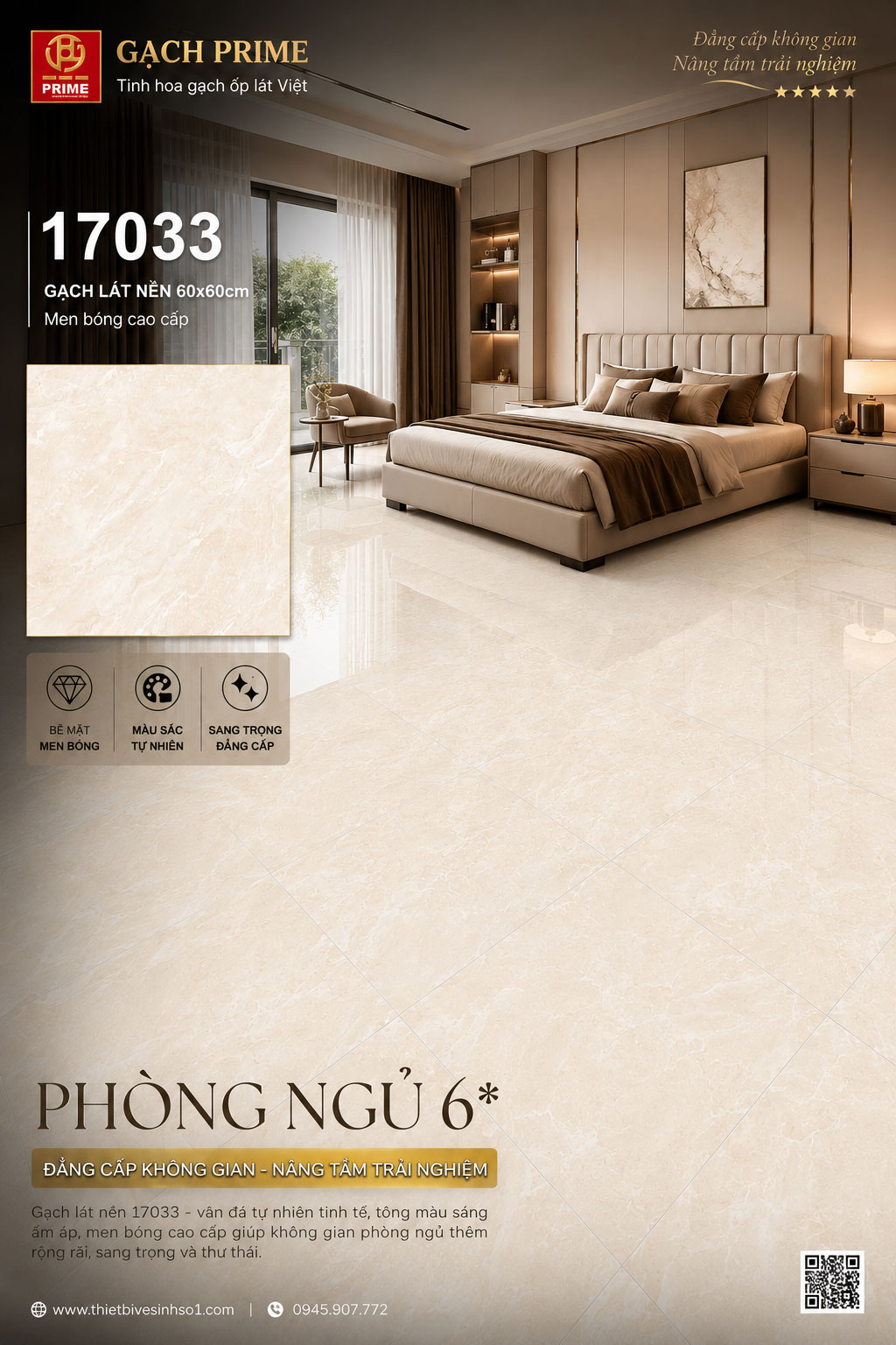 Gạch 60x60 Prime 17033 Gạch 60x60 Prime 17033
