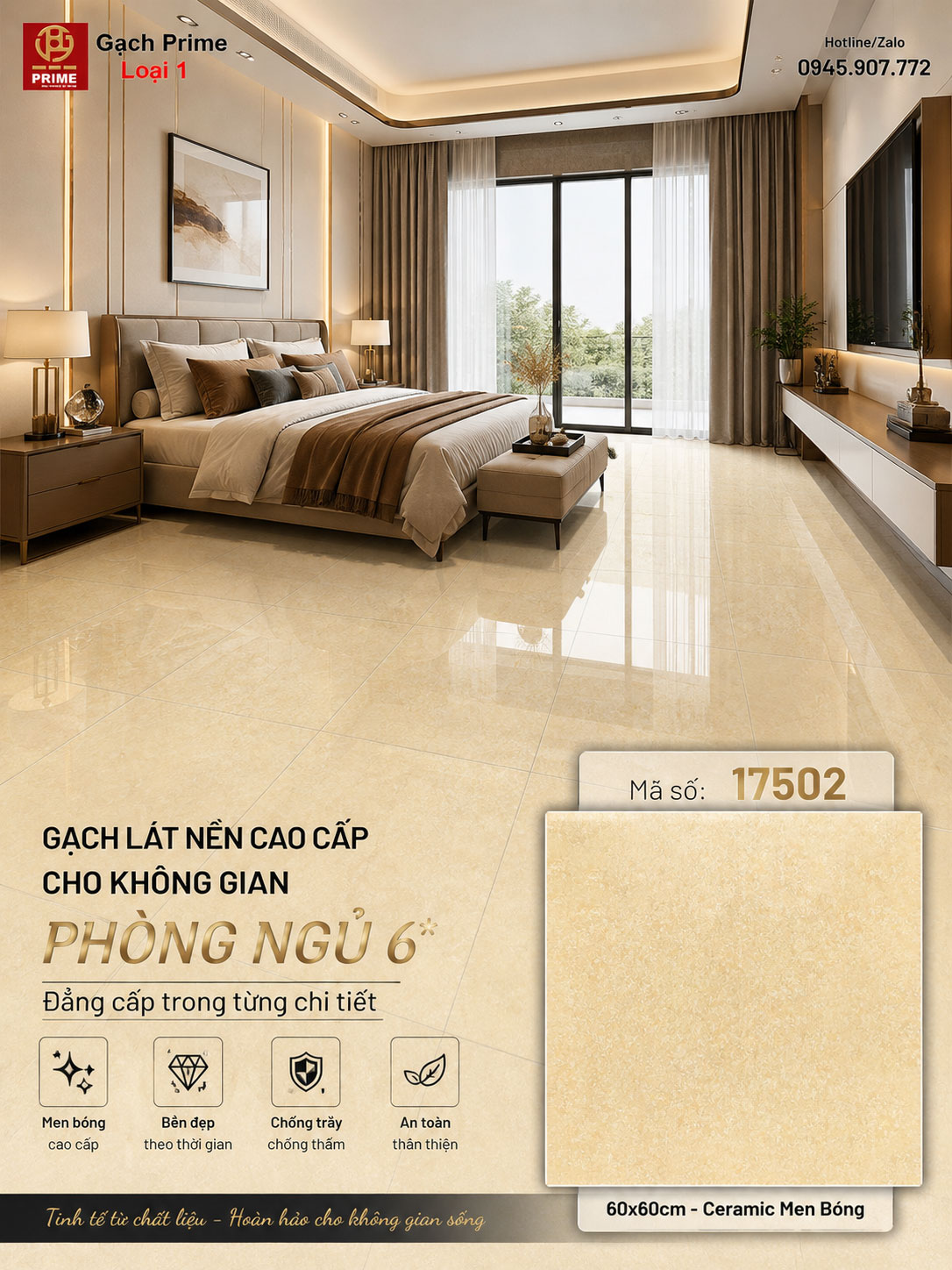 Gạch 60x60 Prime 17502 Gạch 60x60 Prime 17502