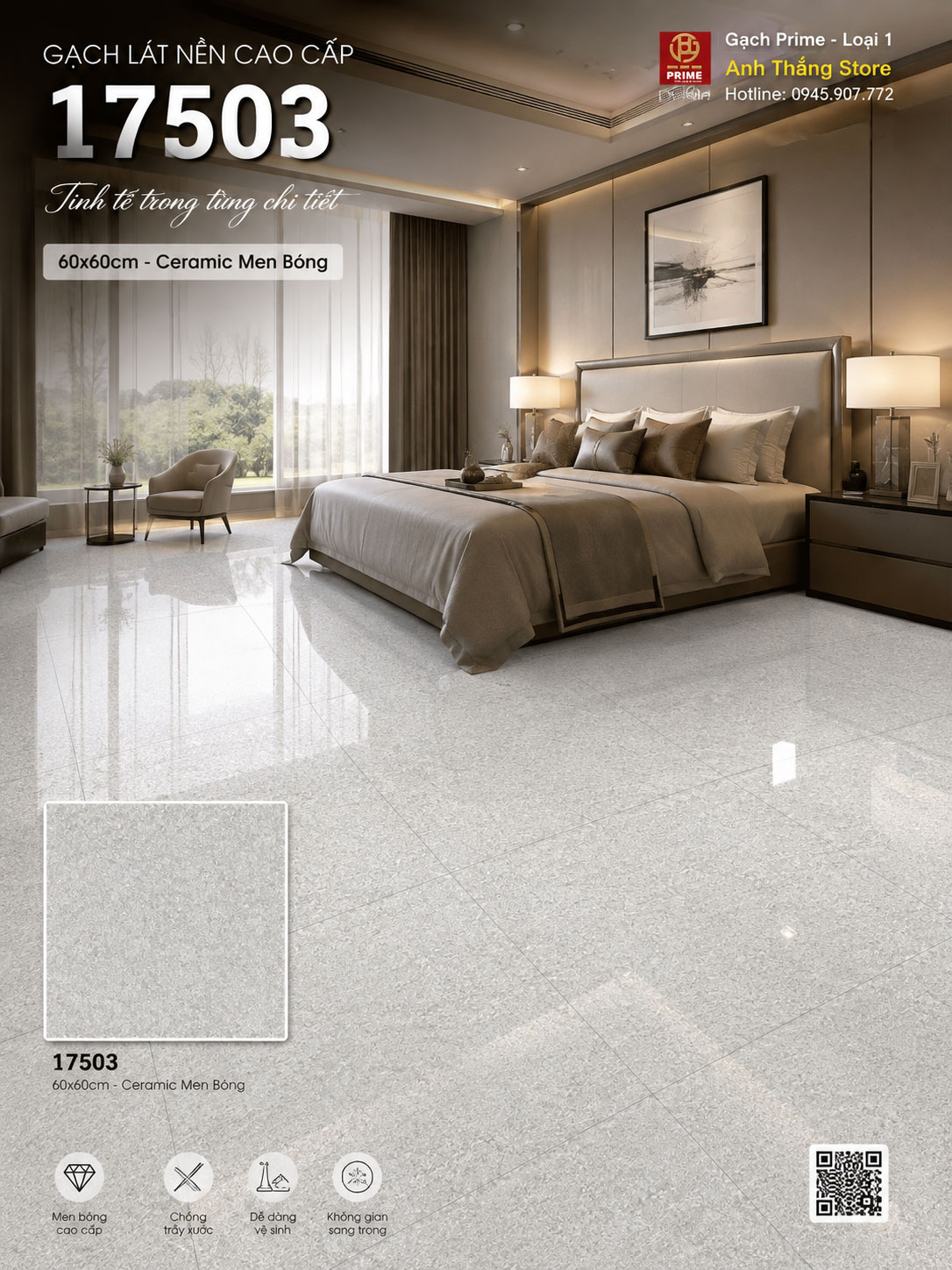 Gạch 60x60 Prime 17503 Gạch 60x60 Prime 17503