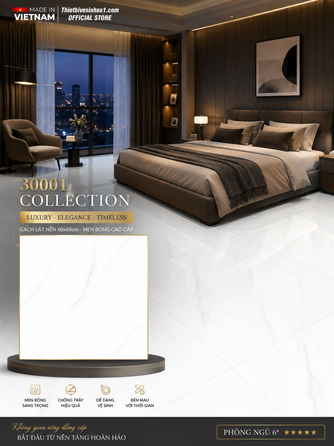Gạch 60x60 Prime 30001 Gạch 60x60 Prime 30001