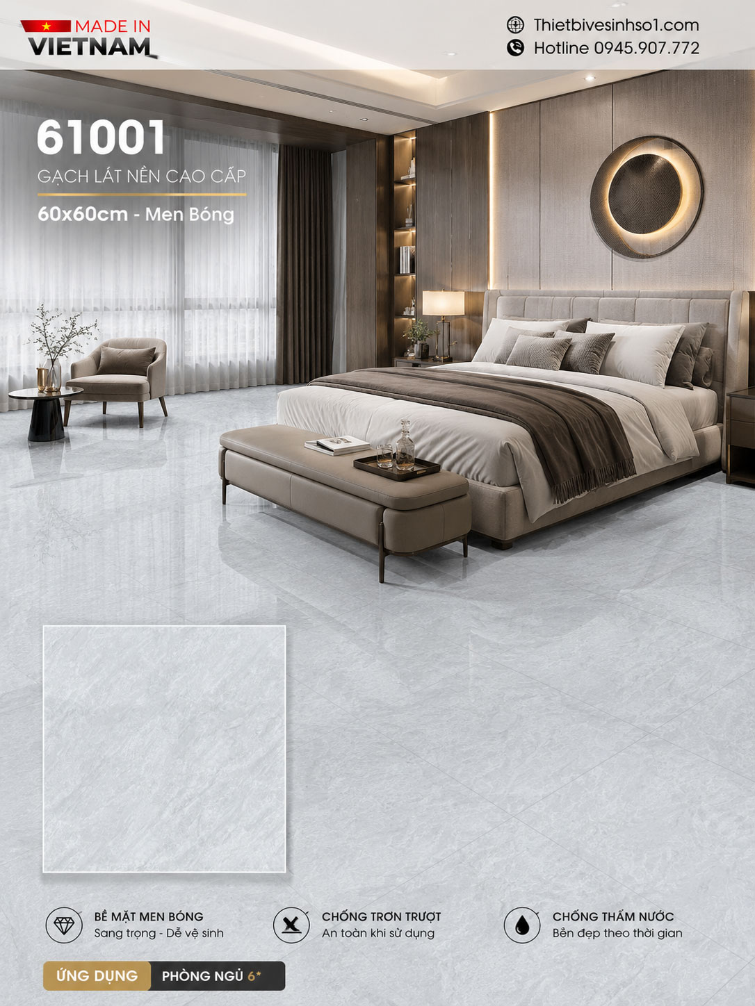 Gạch 60x60 Prime 61001 Gạch 60x60 Prime 61001