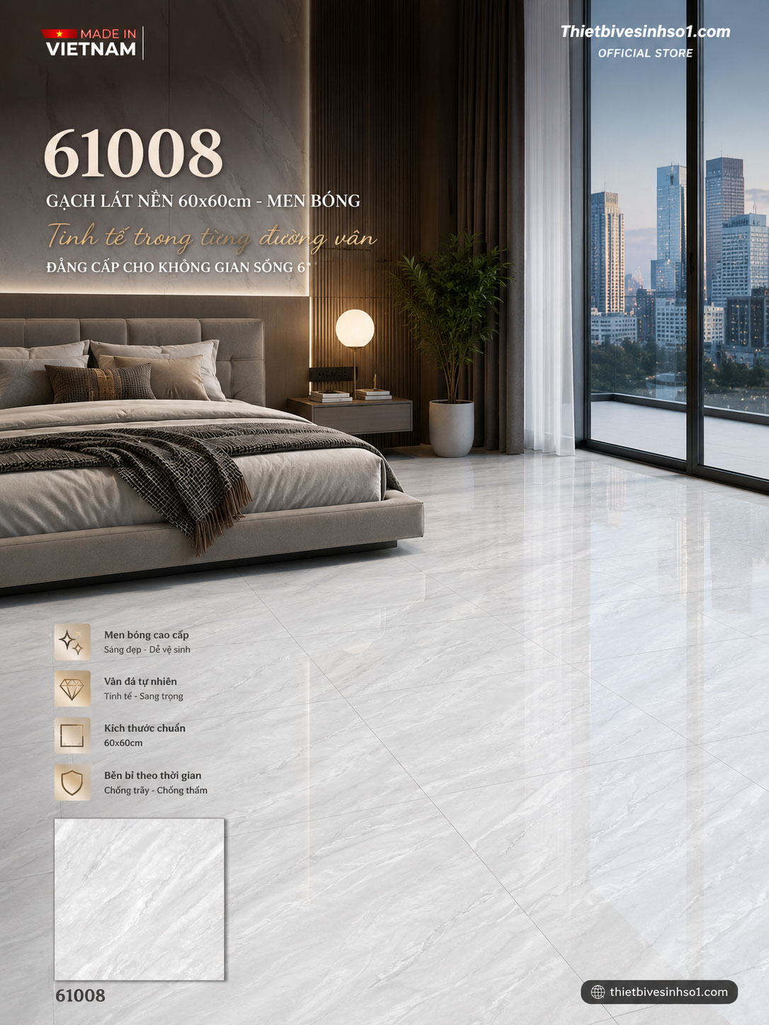 Gạch 60x60 Prime 61008 Gạch 60x60 Prime 61008