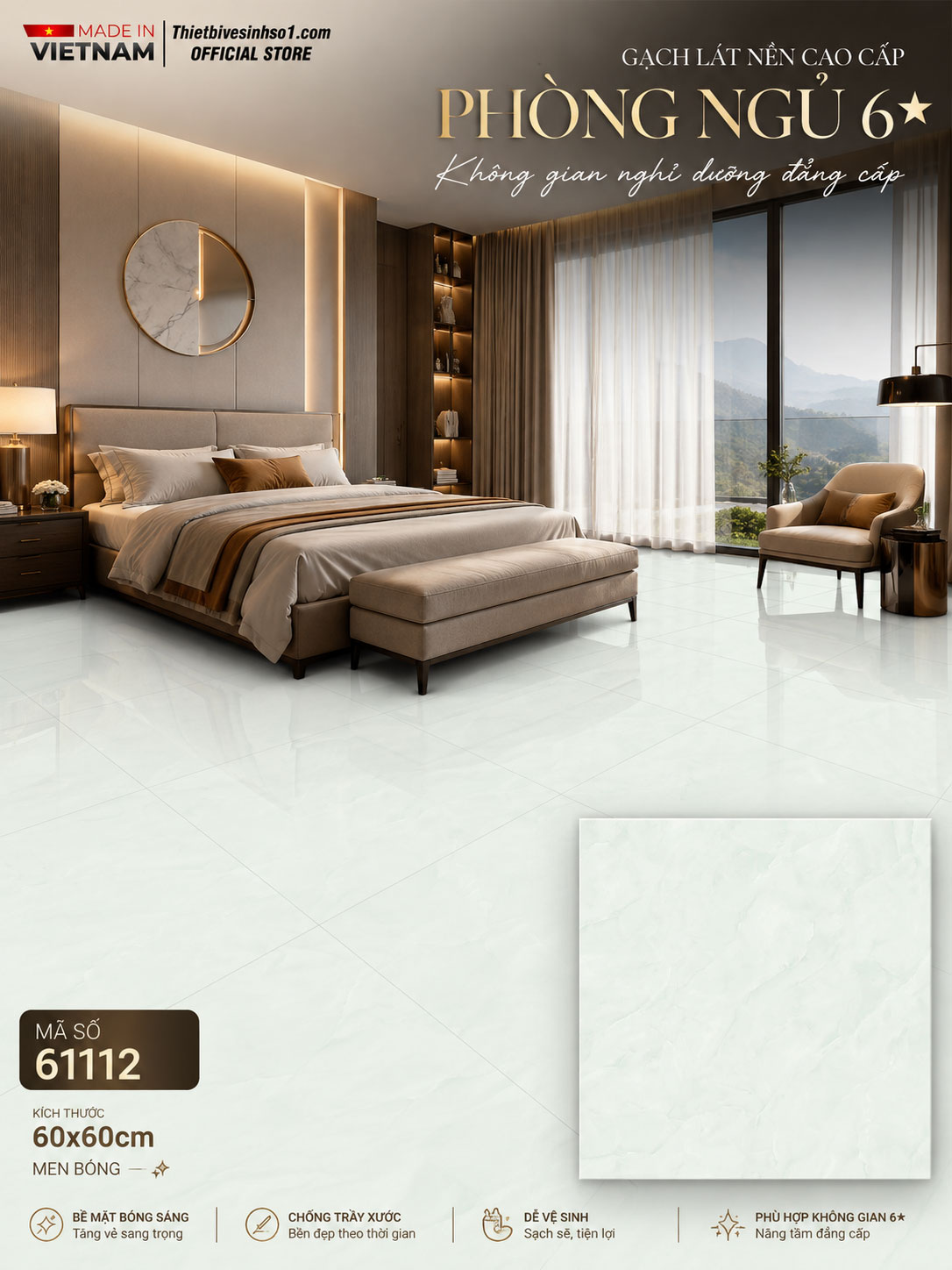 Gạch 60x60 Prime 61112 Gạch 60x60 Prime 61112