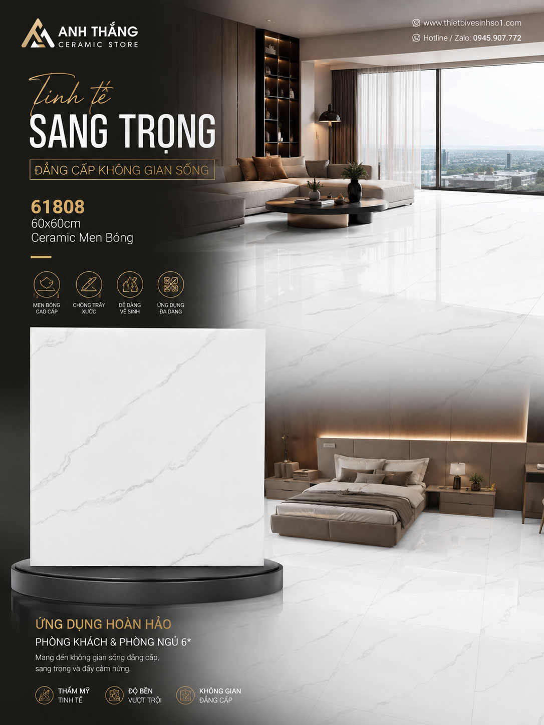 Gạch 60x60 Prime 61808 Gạch 60x60 Prime 61808