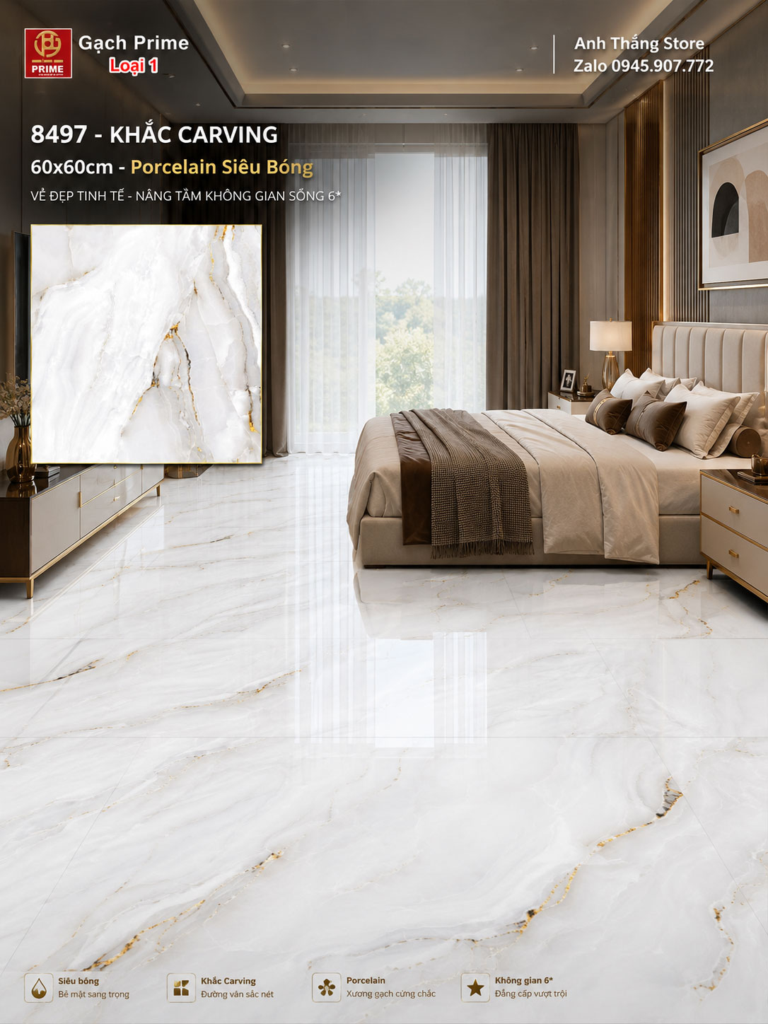 Gạch 60x60 Prime 8497 Gạch 60x60 Prime 8497