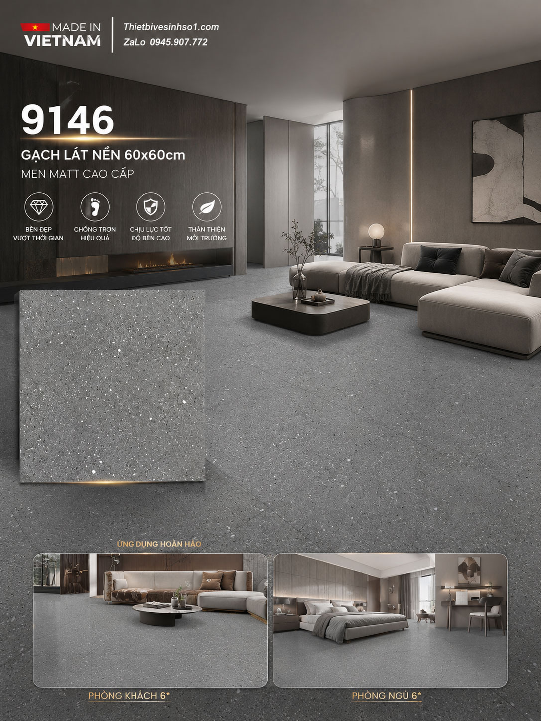 Gạch 60x60 Prime 9146 Gạch 60x60 Prime 9146