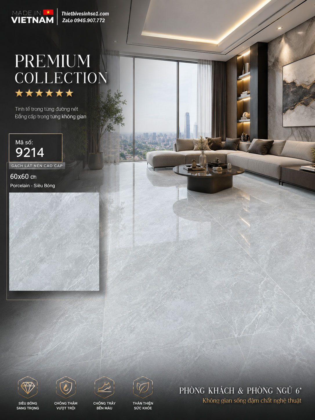 Gạch 60x60 Prime 9214 Gạch 60x60 Prime 9214