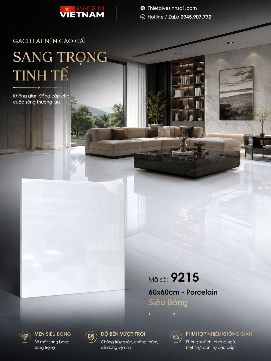 Gạch 60x60 Prime 9215 Gạch 60x60 Prime 9215
