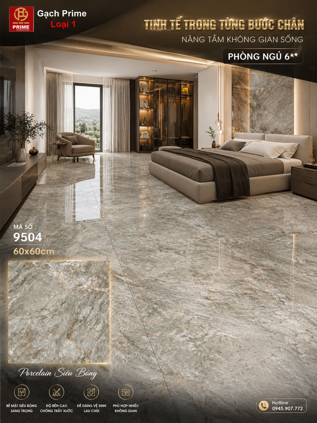 Gạch 60x60 Prime 9504 Gạch 60x60 Prime 9504