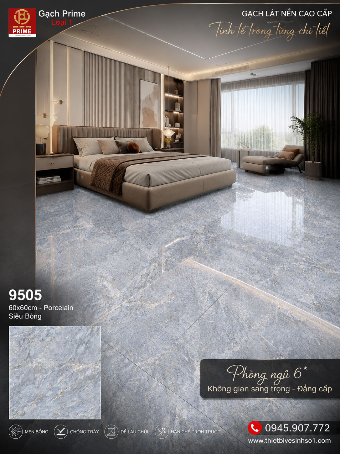 Gạch 60x60 Prime 9505 Gạch 60x60 Prime 9505