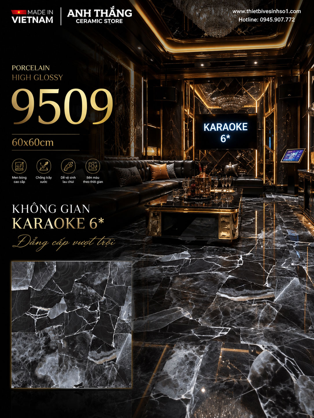 Gạch 60x60 Prime 9509 Gạch 60x60 Prime 9509