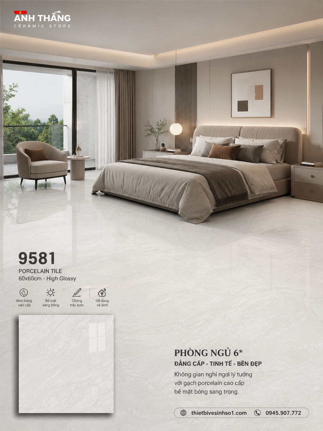 Gạch 60x60 Prime 9581 Gạch 60x60 Prime 9581