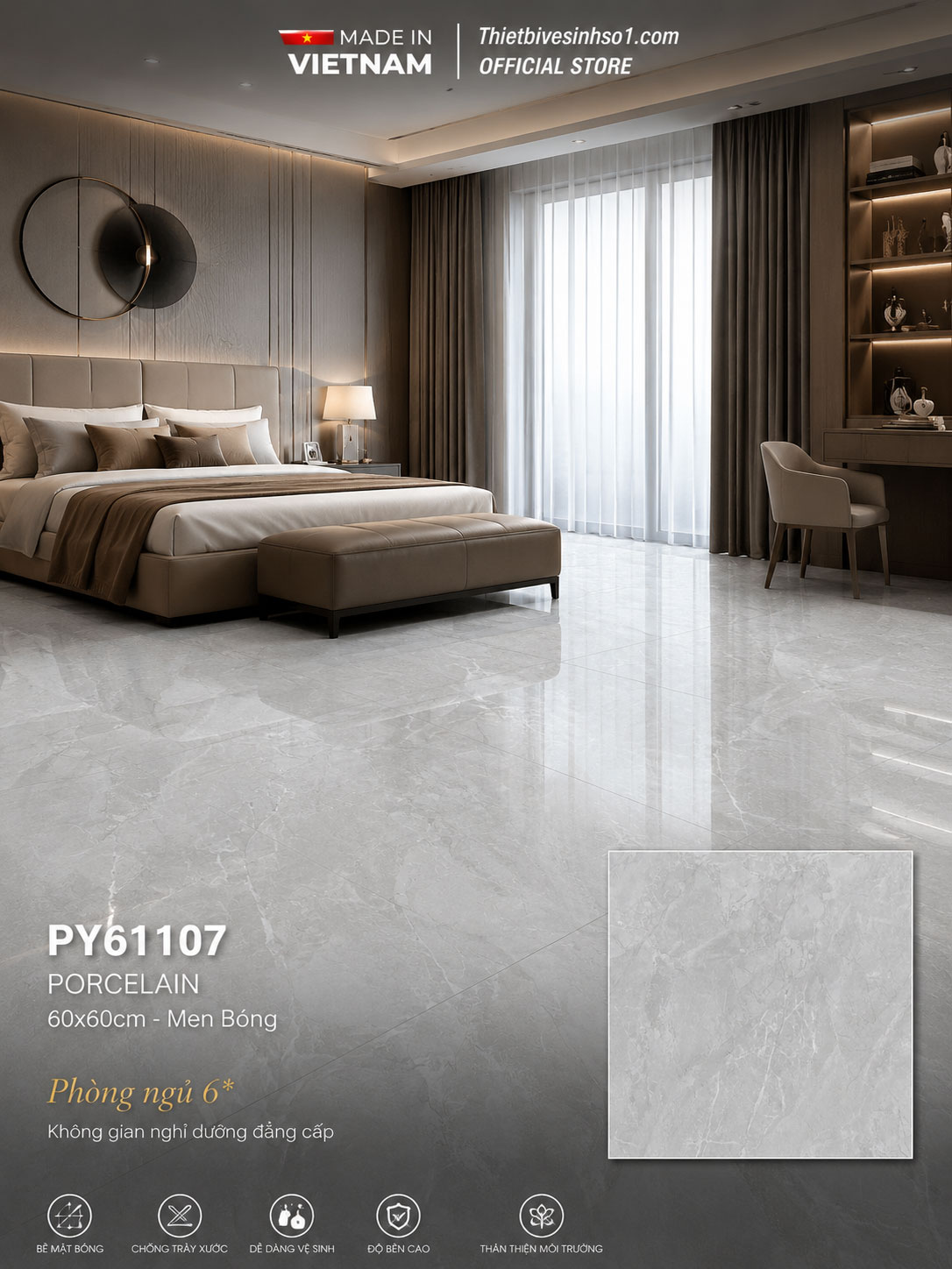 Gạch 60x60 Prime PY61107 Gạch 60x60 Prime PY61107