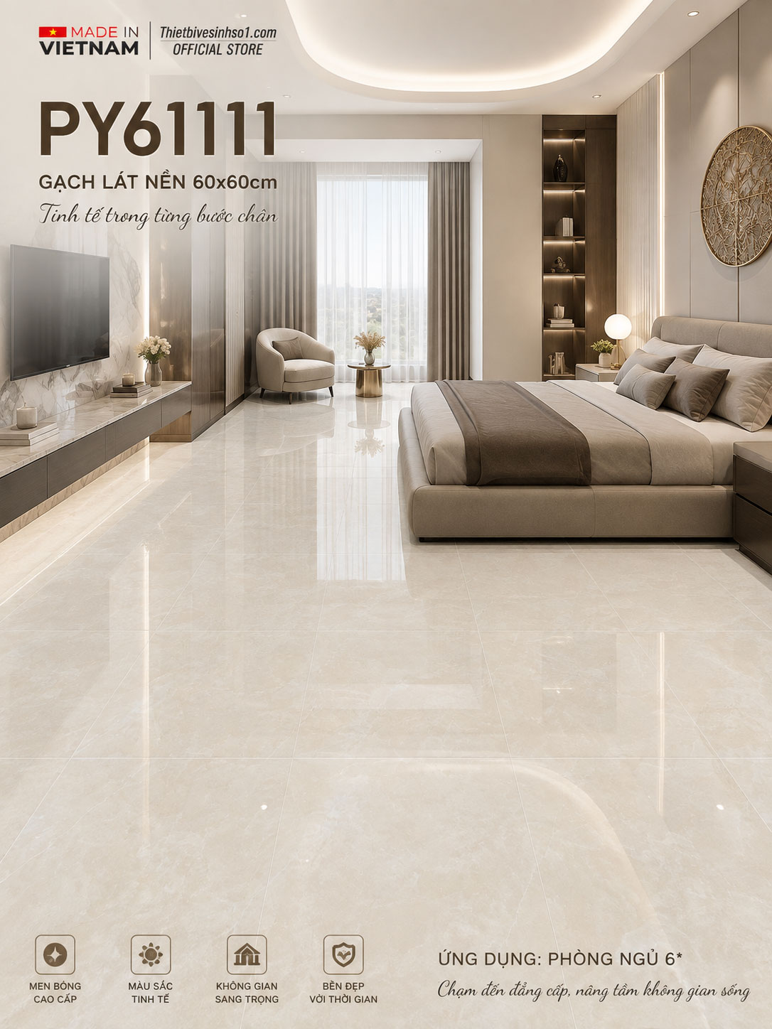 Gạch 60x60 Prime PY61111 Gạch 60x60 Prime PY61111