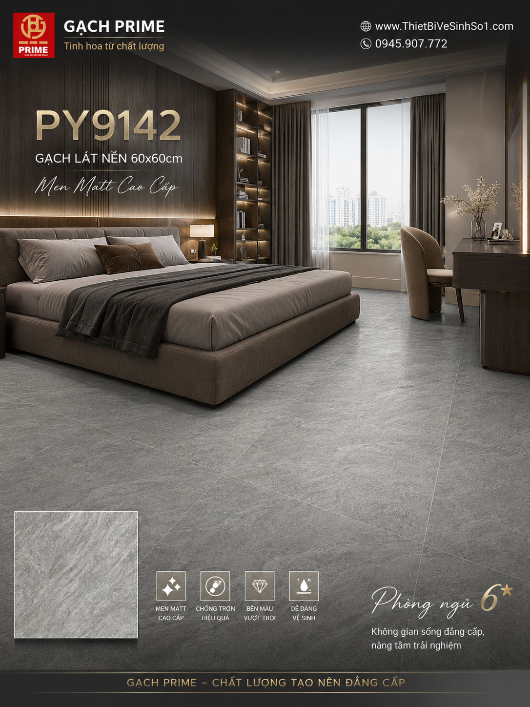 Gạch 60x60 Prime PY9142 Gạch 60x60 Prime PY9142