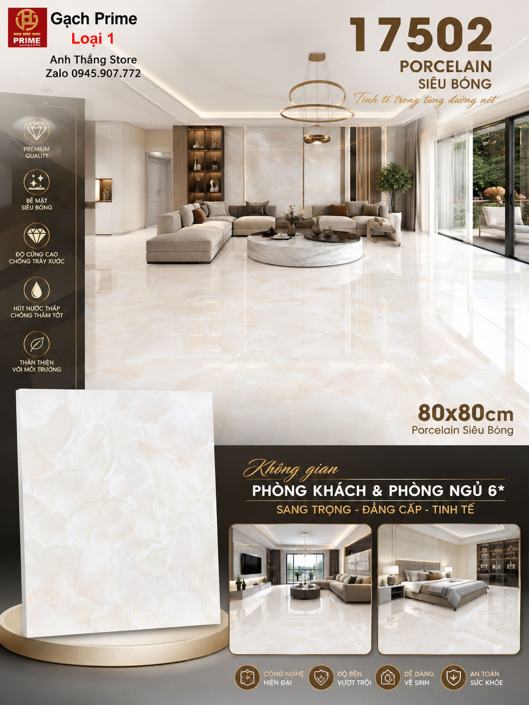Gạch 80x80 Prime 17502 Gạch 80x80 Prime 17502
