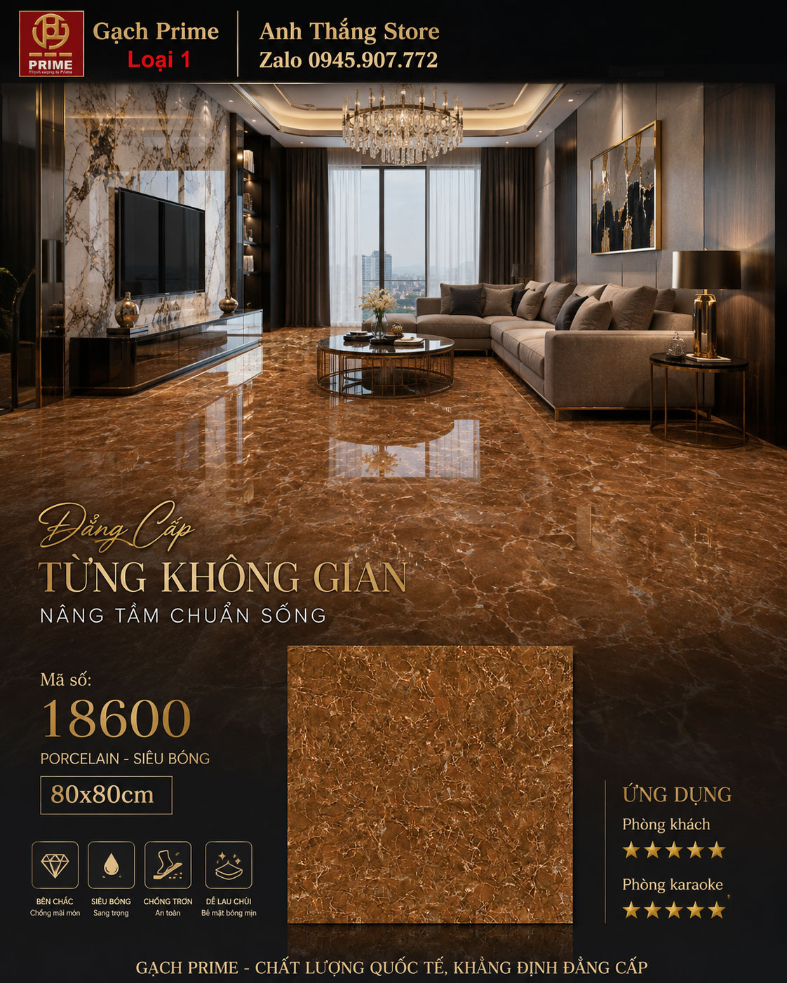 Gạch 80x80 Prime 18600 Gạch 80x80 Prime 18600