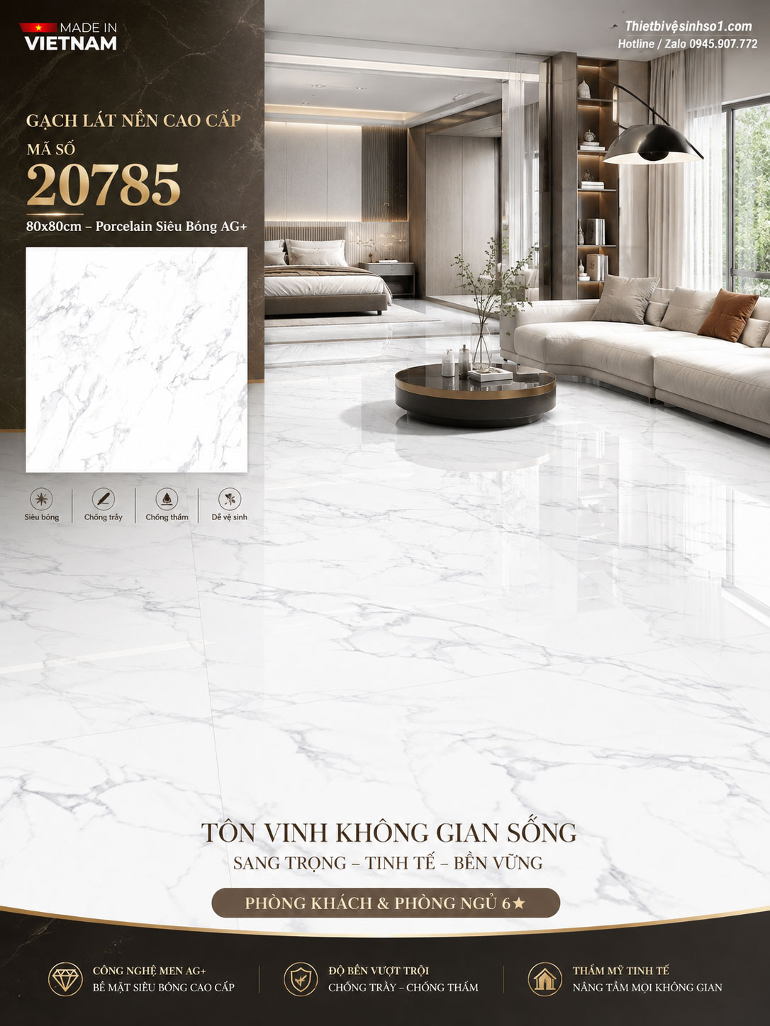 Gạch 80x80 Prime 20785 Gạch 80x80 Prime 20785