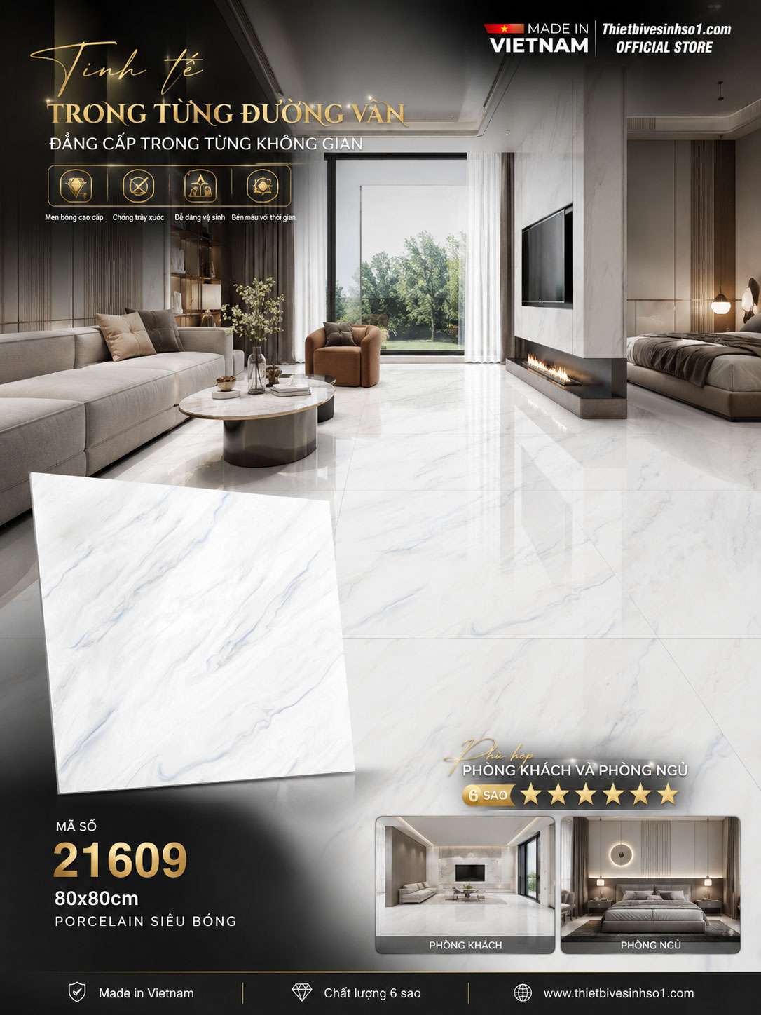 Gạch 80x80 Prime 21609 Gạch 80x80 Prime 21609