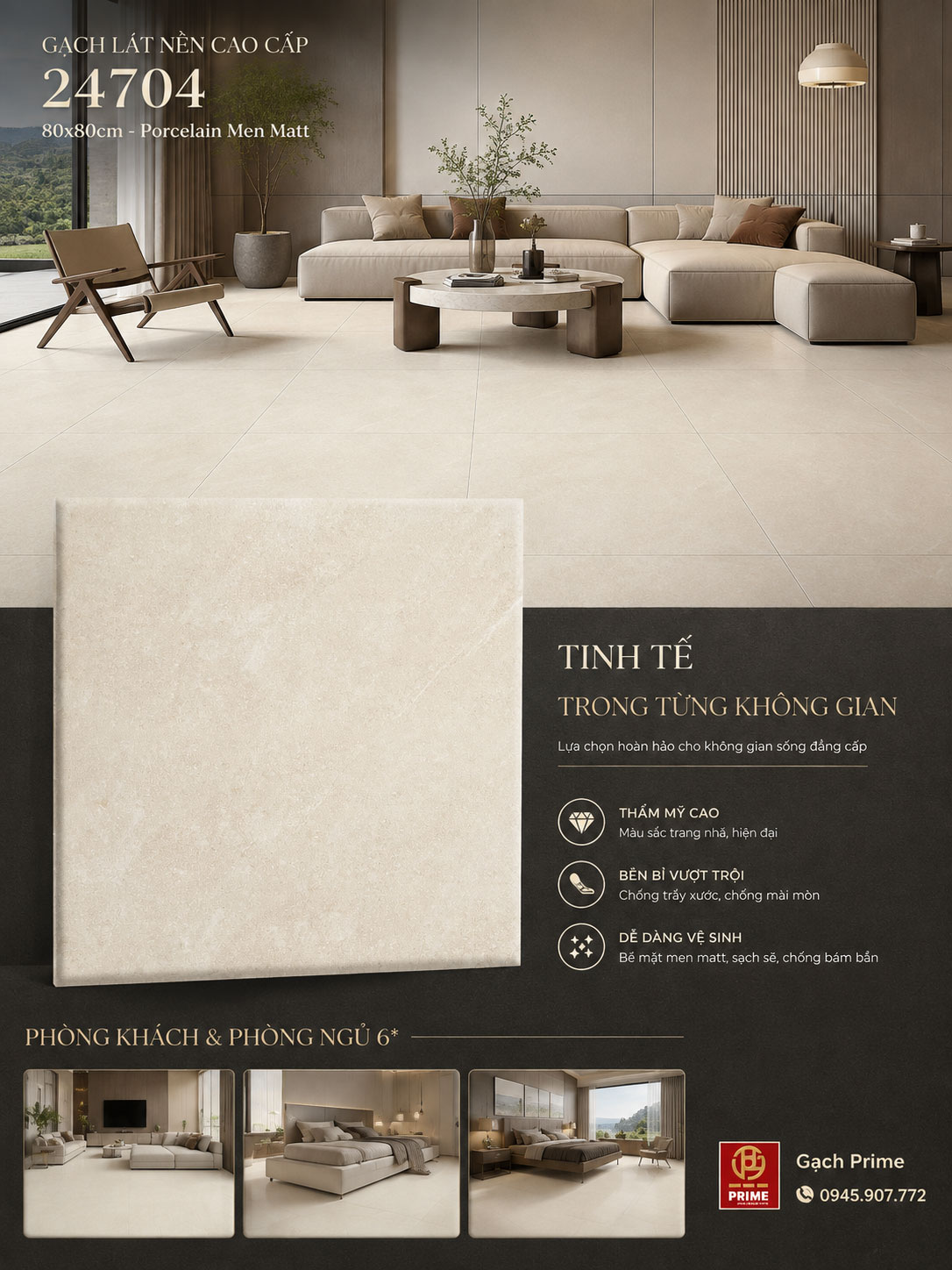 Gạch 80x80 Prime 24704 Gạch 80x80 Prime 24704