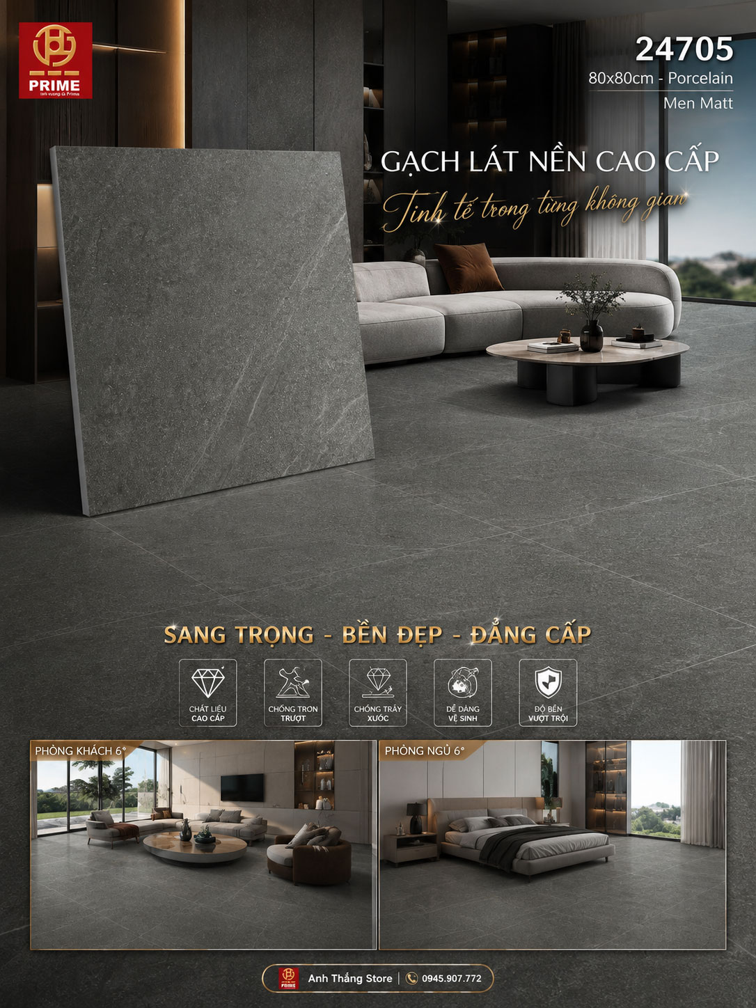 Gạch 80x80 Prime 24705 Gạch 80x80 Prime 24705