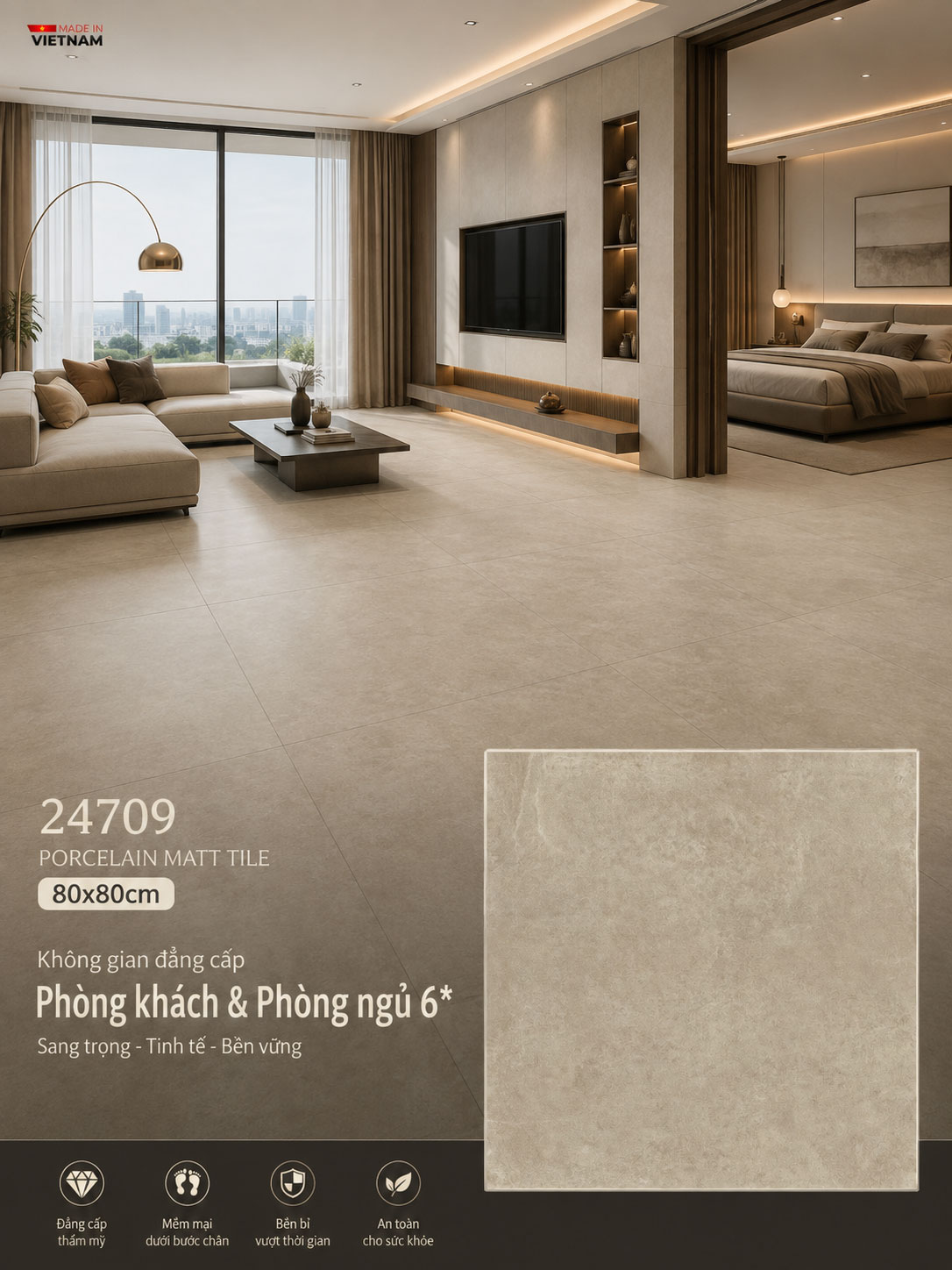 Gạch 80x80 Prime 24709 Gạch 80x80 Prime 24709