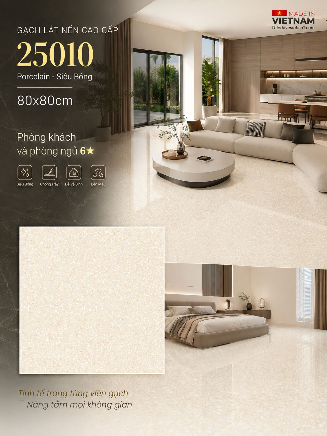 Gạch 80x80 Prime 25010 Gạch 80x80 Prime 25010