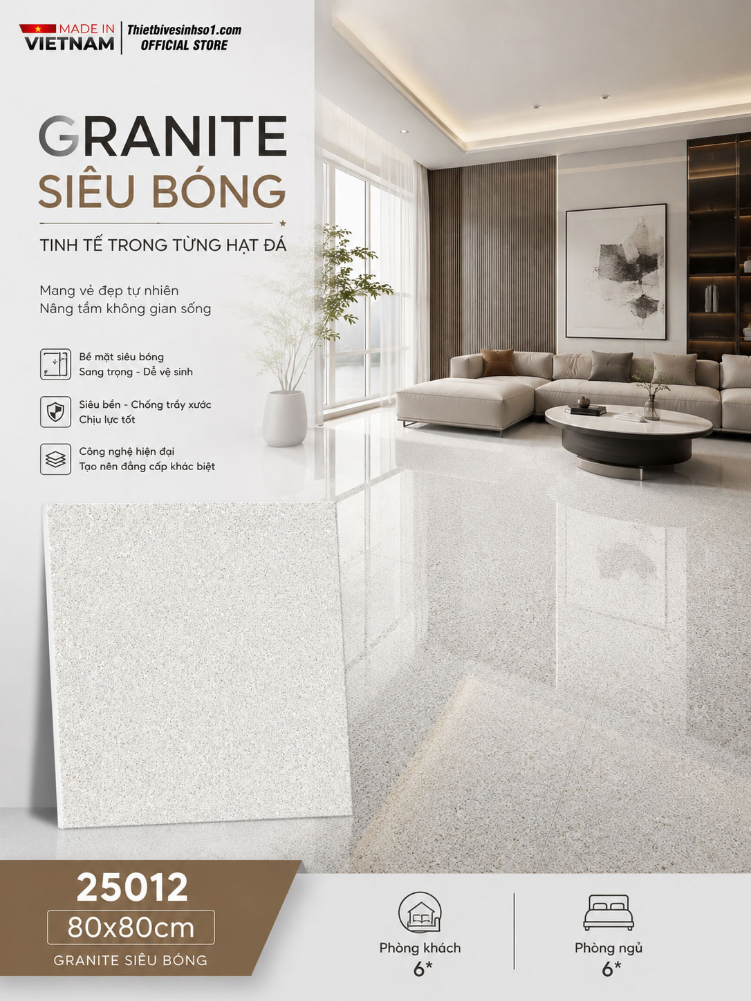 Gạch 80x80 Prime 25012 Gạch 80x80 Prime 25012